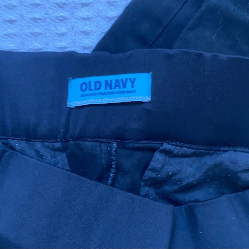 Old Navy maternity black straight leg pants size 10 - Picture 3 of 6